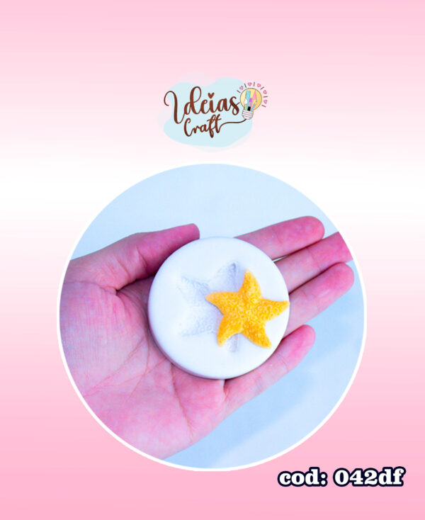 Molde de silicone estrela do mar