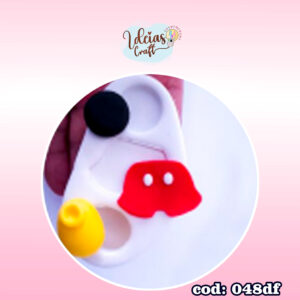 Molde de silicone apliques vela mickey