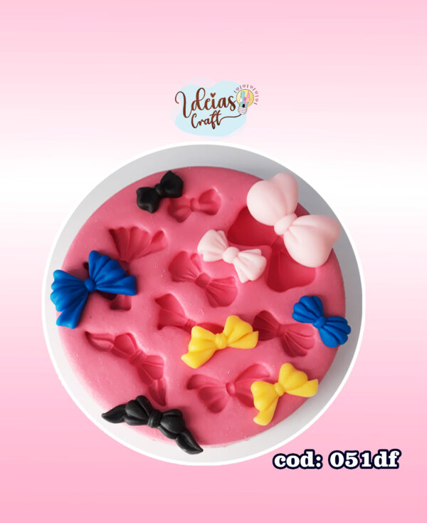 Molde de silicone coleção laços 2
